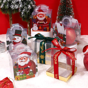 Christmas Apple Box Transparent Ping An Fruit Packaging Box Paper Box Christmas Eve Christmas Packaging Wholesale Apple Gift Box