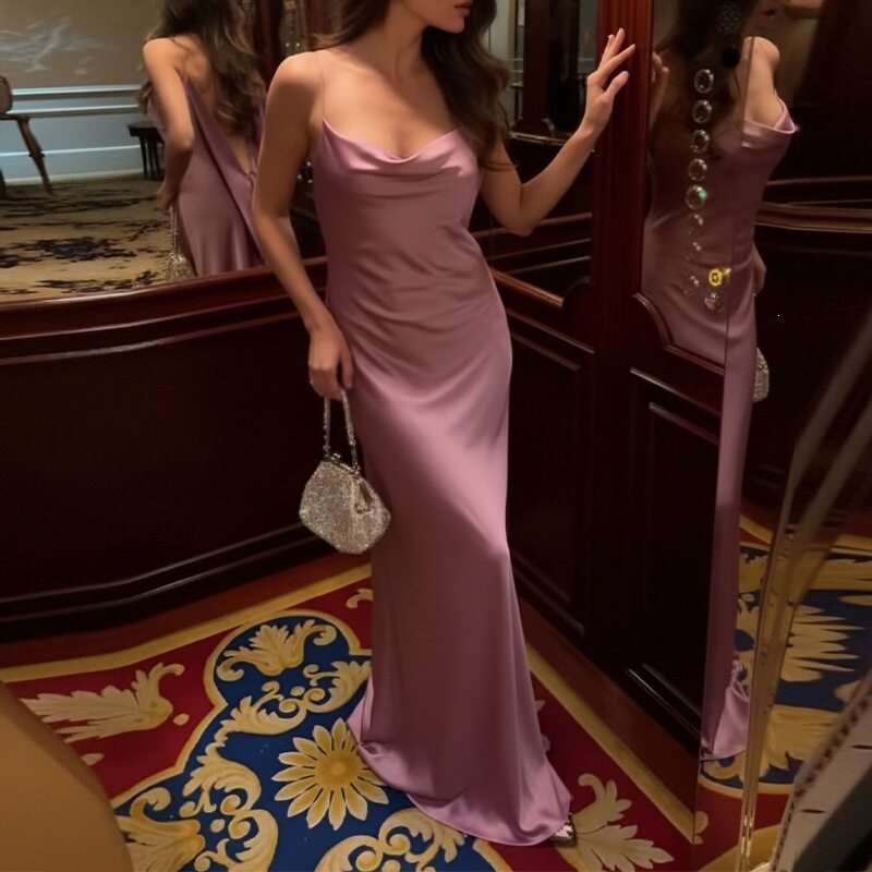 Womens Summer Dress Solid Color Open Back Split Design Casual Style Perfect for Vacations Wholesale Available