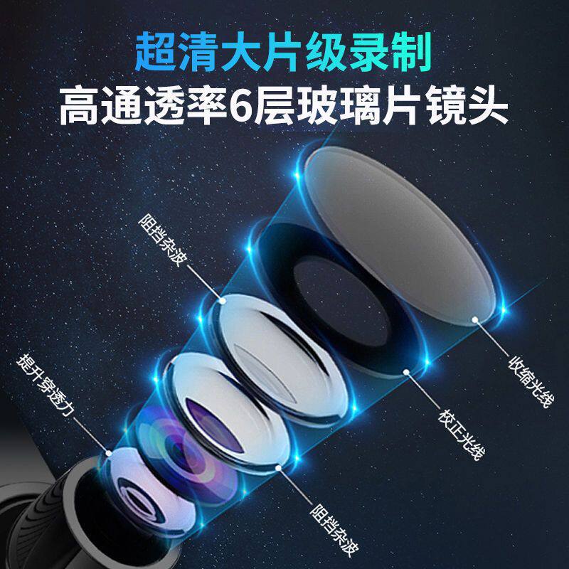 Xianke Driving Recorder High-Definition Night Vision Panoramic Car Front and Rear Dual Recording Reversing Images with Electronic Dog