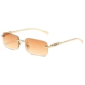 Gold frame double tea