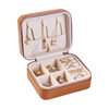 PU Leather Simple Jewelry Box Earrings Creative Portable Jewelry Storage Box Earrings Earrings Ring Small Jewelry Box