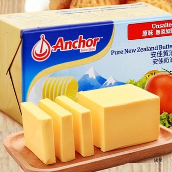 Anjia Butter Baking Original Raw Material Salt-free Animal Butter Household 454g Butter Cream for Bread and Biscuits