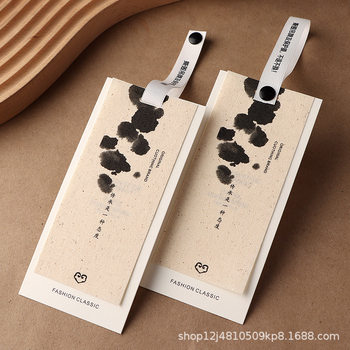Tag Customized High-grade Logo Canvas Special Paper Clothes Label Customized Card Tag Women's Tag