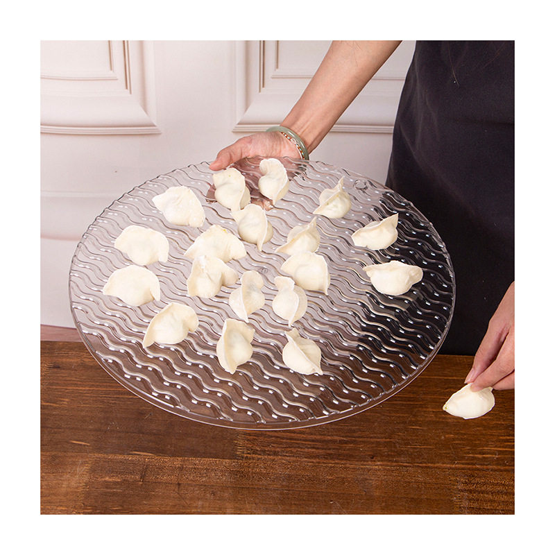 Large Dumpling Curtain Tray Cover Curtain Dumpling Placement Tray Kitchen Grate Round Non-Stick Cover Placemat Wholesale