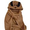 Cartoon puppy blanket autumn and winter thickened shawl office nap warm plush hooded blanket cute Cape fashion