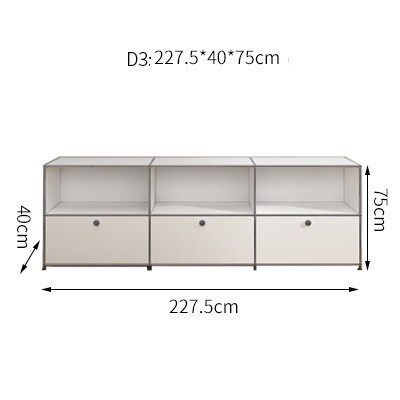 白色三組キャビネットd 3項