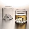 Creative Glass Guanshan Cup Japanese-style Mount Fuji Xizang Mountain Cup Foreign Wine Whisky Glass Household High-value Water Cup