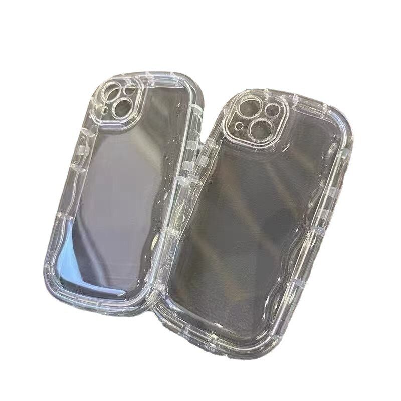 New Wave Pattern Suitable for iPhone 17 Pro Max Phone Case Apple 16/14/13 Soap Case 12 Transparent 16