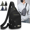 Fashion Trendy Chest Bag New Men's Shoulder Bag Versatile Casual Small Backpack Multifunctional Running Sports Chest Bag