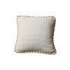 Simple Ins Style Forest Color Cut Flower Woven Pillow Living Room Bedroom Pillow Case Tassel Lace Cushion
