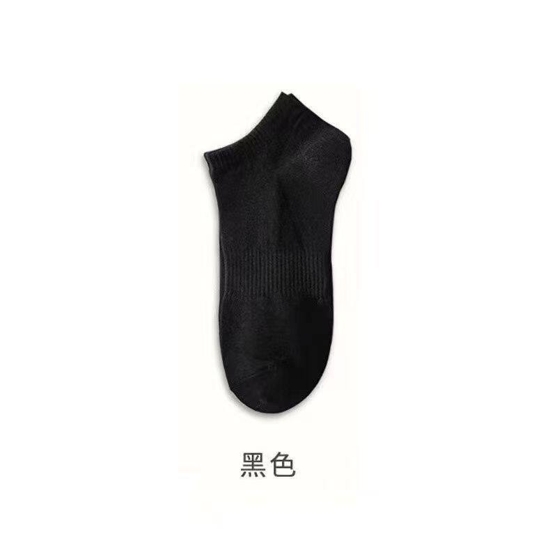 诸暨黑白纯色中筒运动袜子透气吸汗男袜防臭高颜值低帮短筒长袜女