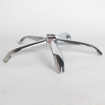 Chair Leg Swivel Chair Accessories Thickened Chair Leg Chassis Electroplated Five-Star Tripod Computer Chair Base Steel Five-Star