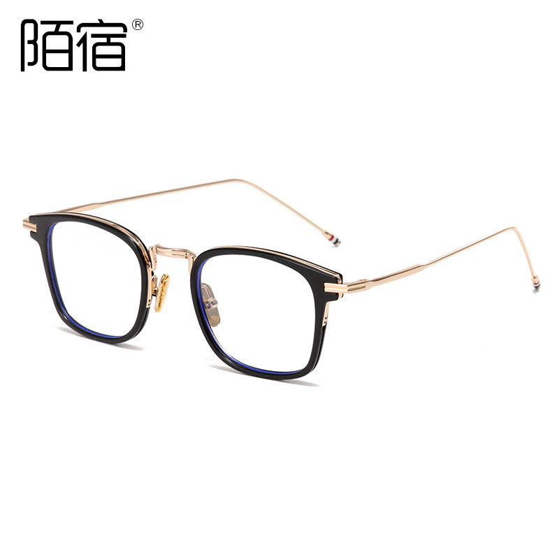 P818TB New Fashion Personalized Trendy Glasses Frame with Myopia high quality Anti-Blue Ray Crowe Sword Frame