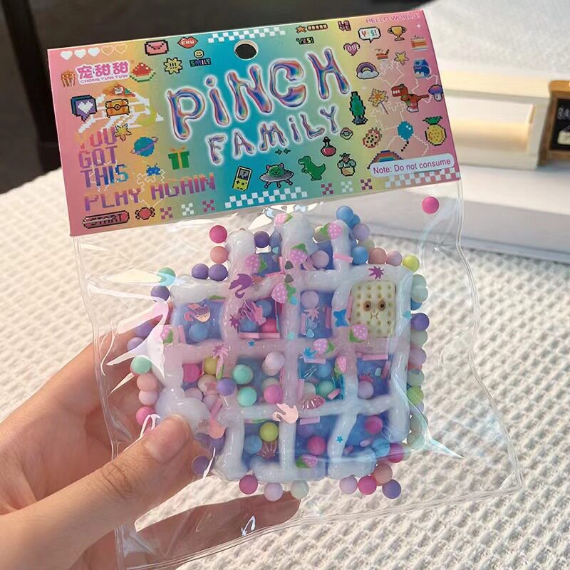 ワッフル--ブルー