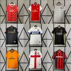 Vintage football uniform nostalgic version Marseille Spain Ajax Palma Blackburn Italy Scotland