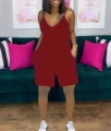 Solid Wine Red Shorts