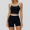 3129 vest + 3129 shorts—high-end black