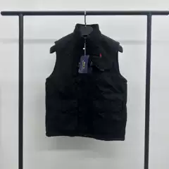 Cross-Border Am Ralph Lauren New Men's Stand-Collar Work Vest with Multiple Pockets, Warm Casual Vest