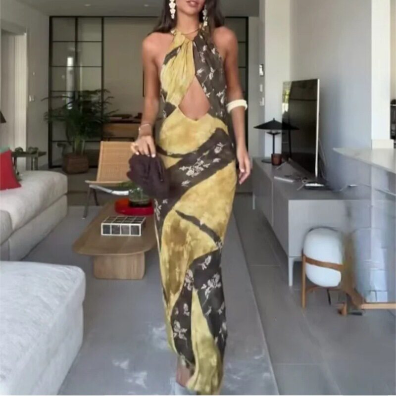 Summer Womens Dress Sexy Elegant Halter Neck Off Shoulder Slim Fit Perfect for Parties and Events Wholesale
