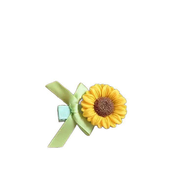 可爱卡通ins风向日葵发夹甜美花朵发卡高颜值少女碎发海边刘海夹