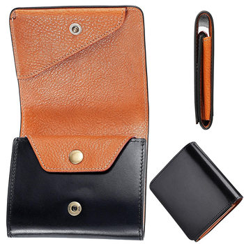Amazon Japanese Men's Short Wallet Head Layer Cowhide Folding Coin Purse Simple Large Capacity Men's Wallet