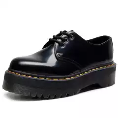 Cross-border 1461 Thick-soled 3-hole Small Leather Shoes Women's Low-top Genuine Leather British Round-toe Casual Student's Platform Bottom Short Boots
