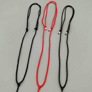 White green beads eight beads woven red rope men and women jade pendant jewelry rope pendant lanyard wholesale necklace pendant rope