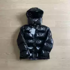 High Street Fashion Brand Trapstar Black Gloose Cotton-padded Jacket Detachable Hat American Retro All-match Jacket Coat