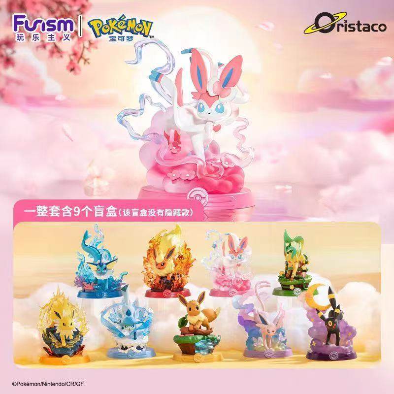 Pokémon Adventure Bar Eevee Blind Box Peripheral Water Fire Thunder Ice Fairy Elf Figure Ornament Gift