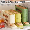 Rolling Egg Storage Box Kitchen Multi-Layer Automatic Egg Rolling Artifact Refrigerator Side Door Egg Tray Organizer Box Crisper