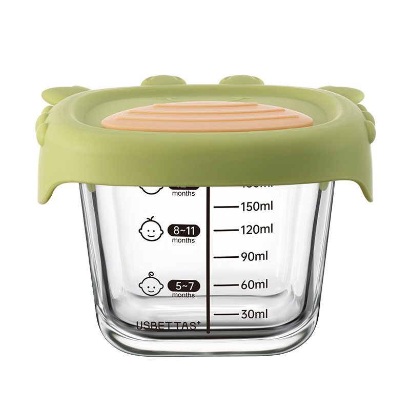 Baby Glass Food Supplement Box, Fresh Storage, Steamable Custard Bowl, Special Baby Food Supplement Bowl, Cup Mold Tool Set