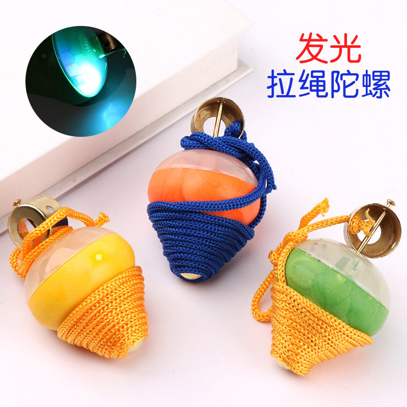 New swing rope gyro pull rope gyro traditional nostalgic pull string gyro children's stall educational toys wholesale