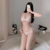 sexy lingerie sexy lace three-point bra underwear ladies transparent temptation pajamas suit temptation passion women