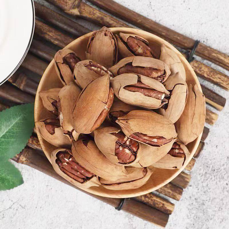 Wholesale New Arrival of Pecan Cream Flavor Hand-Peeled 100g Longevity Fruit Snacks Large Particles Large Particles