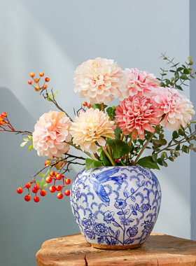 青花瓷客厅摆件家居软装