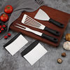 Cross-border spot stainless steel shovel teppanyaki shovel cooking shovel steak shovel barbecue tools baking shovel set shovel