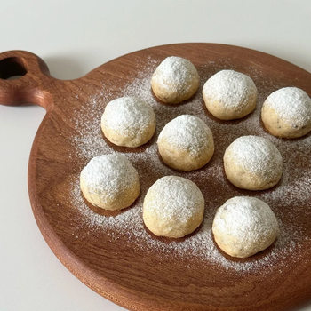 Pecan Snowball Walnut Crisp Cookies Popular Snacks Manufacturer Wholesale Delivery Nut Biscuits Bulk Nuts