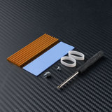 M.2 радиатора NVMe твердотельный накопитель SSD охлаждающий жилет теплопроводящая кремниевая пластина с винтами теплоотвод NGFF2280