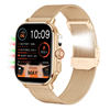 New smart watch HD screen Bluetooth call sports bracelet real blood oxygen with encoder flashlight atmosphere light