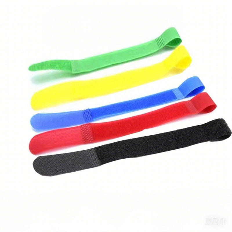 P-type hook and loop cable tie data cable storage belt plug-in cable strap mobile phone computer data cable charger strap
