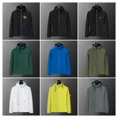 Cross-Border Correct Version of Autumn and Winter Hooded Jackets, Fashionable and Versatile Windbreakers for Men and Women, European and American Export