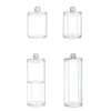 Round Cotton Sticker Box Makeup Remover Cotton Storage Box Household Two-in-One Double-Layer Transparent Desktop Jewelry Cosmetic Cotton Storage Box
