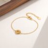 Geometric Ring Bracelet Fashion 2024 New Chinese Bird's Nest Hollow Niche Design Bracelet for Girlfriend Gift