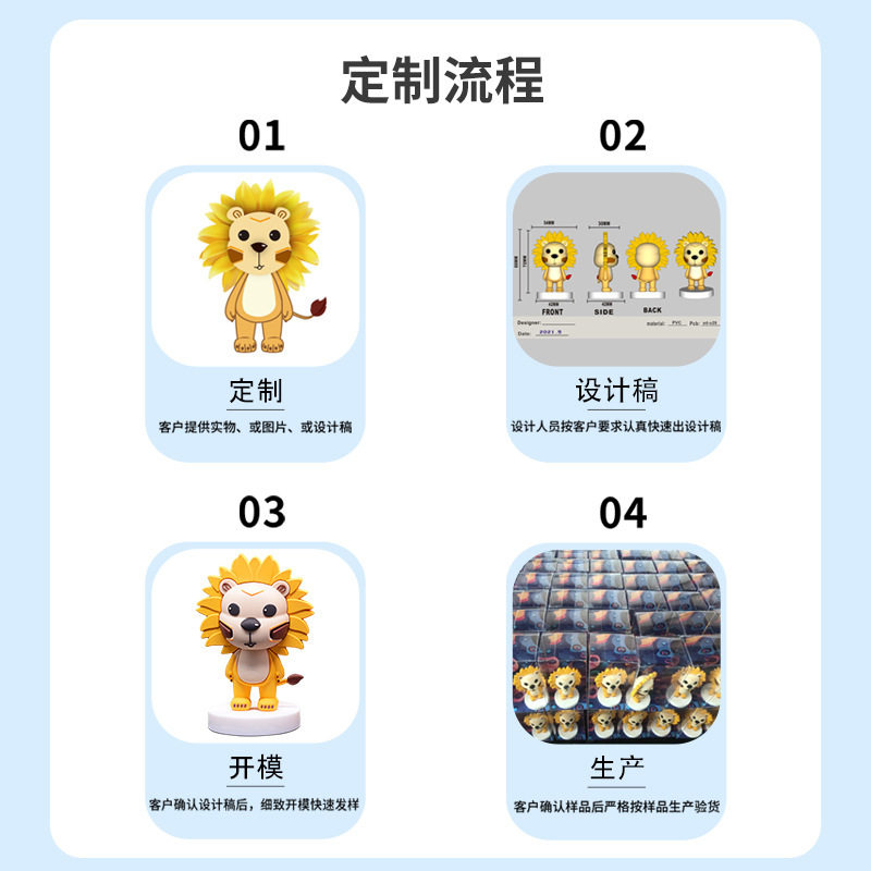 Factory open mold cartoon U disk stereo doll PVC USB custom logo large capacity 1t2t mobile phone U disk wholesale