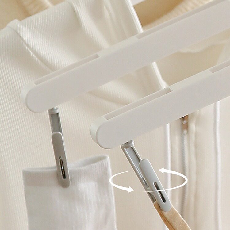 LEYIX outdoor portable storage hanger travel folding clothes hanger with clip clothes hanger underwear socks drying rack