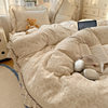 Ins Washed Cotton Bed Sheet Four-Piece Set 2025 Autumn Bedding Three-Piece Set Princess Style Lace Duvet Cover Nantong