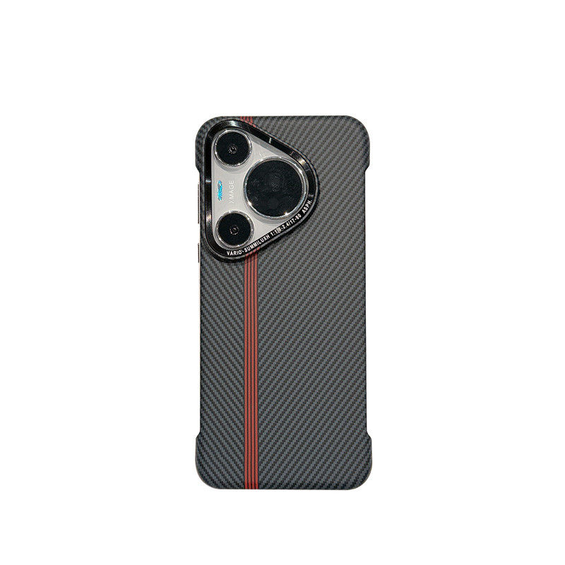 Kevlar Carbon Fiber Pattern Huawei mate70pro Phone Case pura70pro Borderless Protective Case for RS