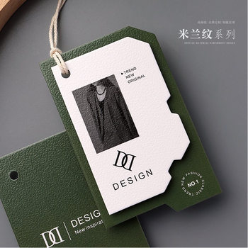 Creative tag customization high-end clothing store tide brand women's clothing trademark design clothing label tag customization