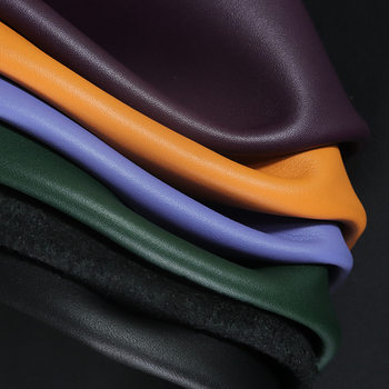 Full-grain small and medium-sized cow-grain head layer fine-grain leather mobile phone case protective case luggage handbag strap genuine leather fabric