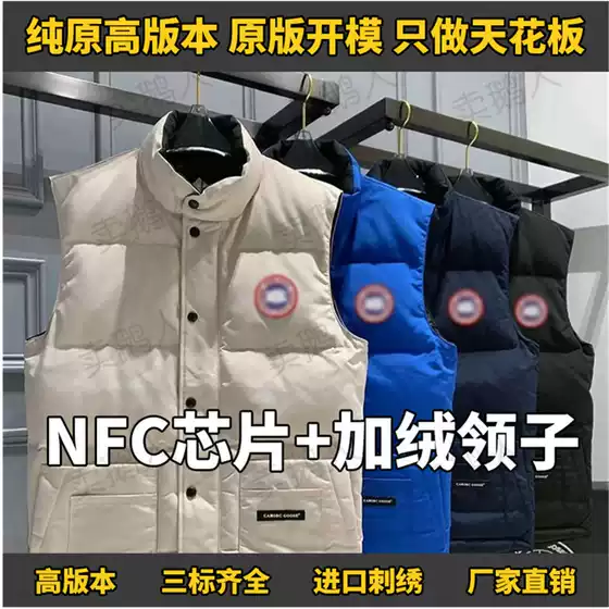 Men's and Women's 2025 New Winter Lightweight down Vest with Goose Down, Stand Collar Couple Vest Trendy